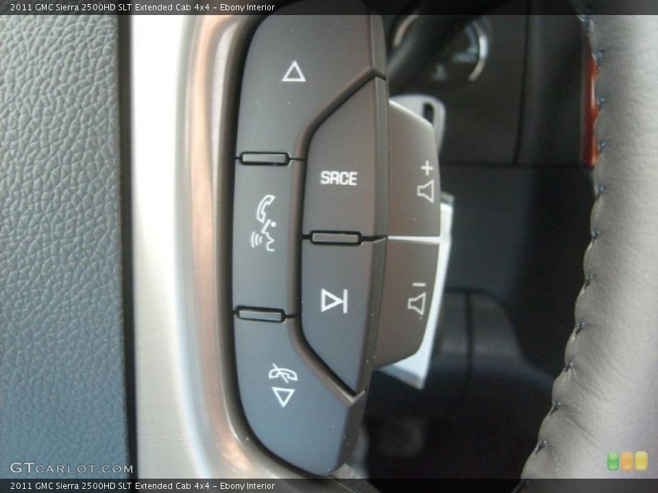 Ebony Interior Controls for the 2011 GMC Sierra 2500HD SLT Extended Cab 4x4 #46948530