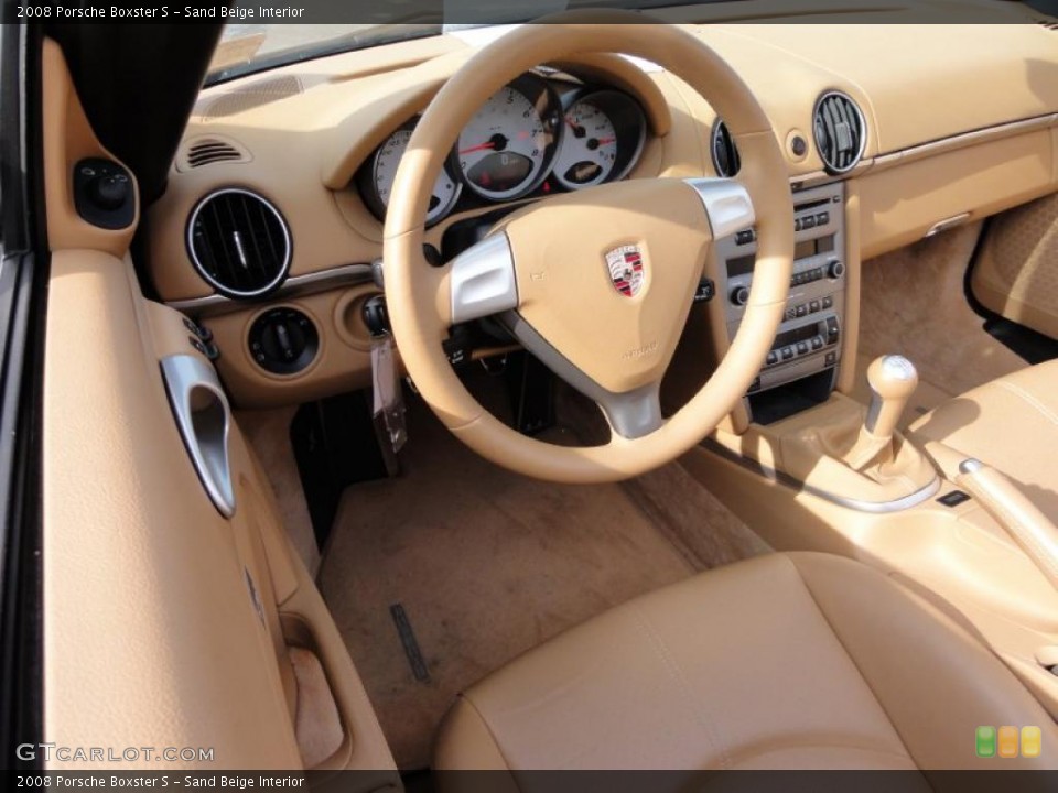 Sand Beige Interior Photo for the 2008 Porsche Boxster S #46949505