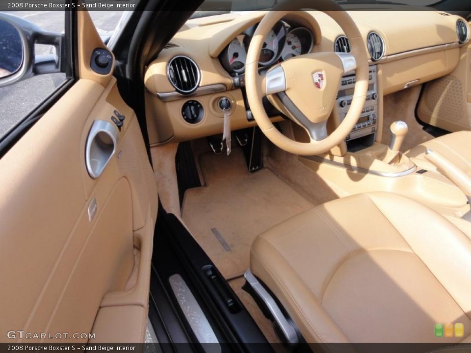 Sand Beige Interior Photo for the 2008 Porsche Boxster S #46949520