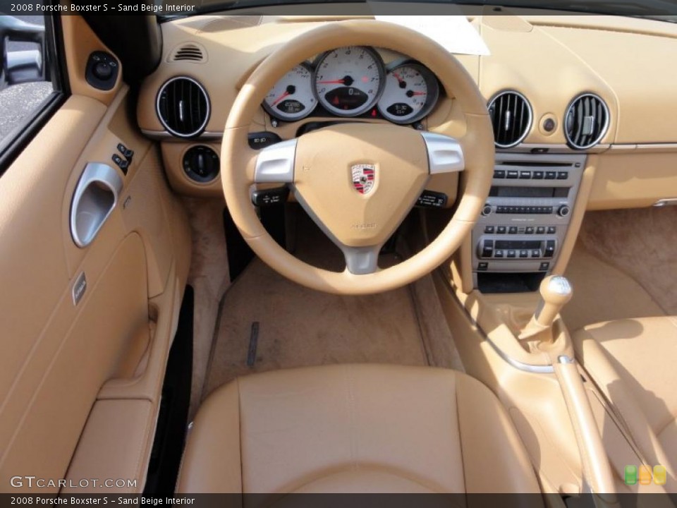 Sand Beige Interior Steering Wheel for the 2008 Porsche Boxster S #46949679