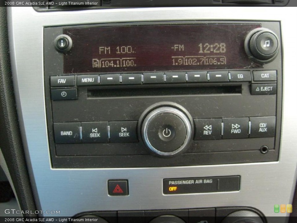 Light Titanium Interior Controls for the 2008 GMC Acadia SLE AWD #46949766