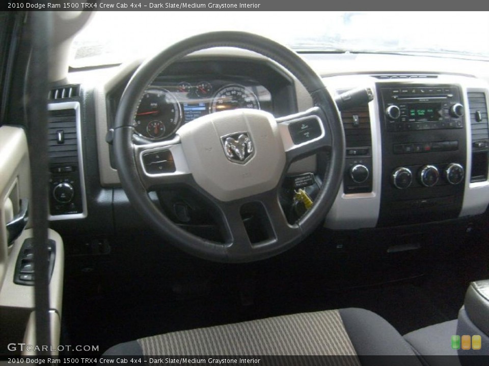 Dark Slate/Medium Graystone Interior Dashboard for the 2010 Dodge Ram 1500 TRX4 Crew Cab 4x4 #46951185