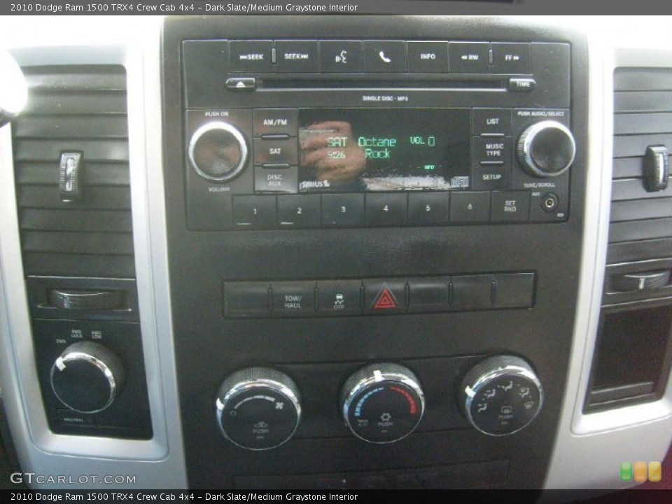 Dark Slate/Medium Graystone Interior Controls for the 2010 Dodge Ram 1500 TRX4 Crew Cab 4x4 #46951317
