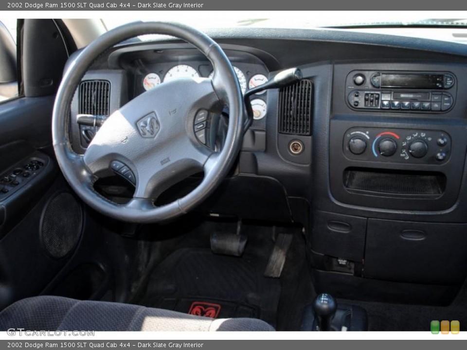 Dark Slate Gray Interior Dashboard for the 2002 Dodge Ram 1500 SLT Quad Cab 4x4 #46952079