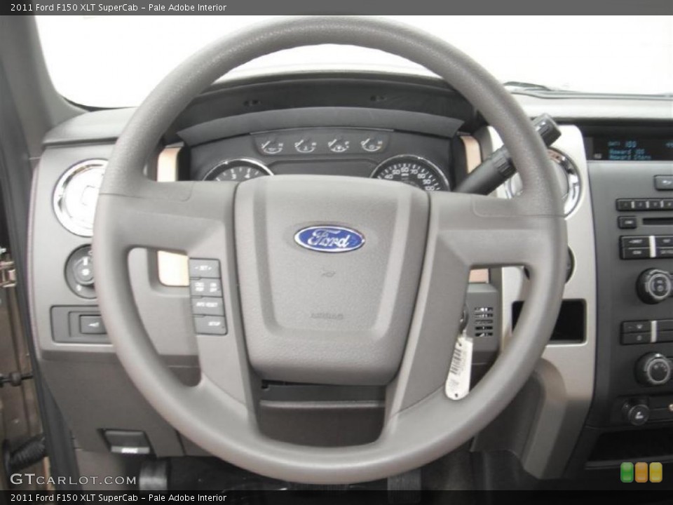 Pale Adobe Interior Steering Wheel for the 2011 Ford F150 XLT SuperCab #46952748