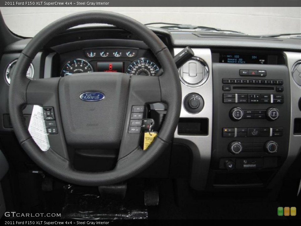 Steel Gray Interior Dashboard for the 2011 Ford F150 XLT SuperCrew 4x4 #46953108