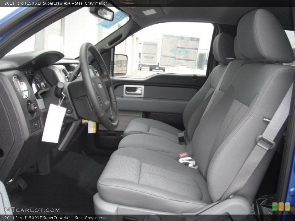 Steel Gray Interior Photo for the 2011 Ford F150 XLT SuperCrew 4x4 #46953171