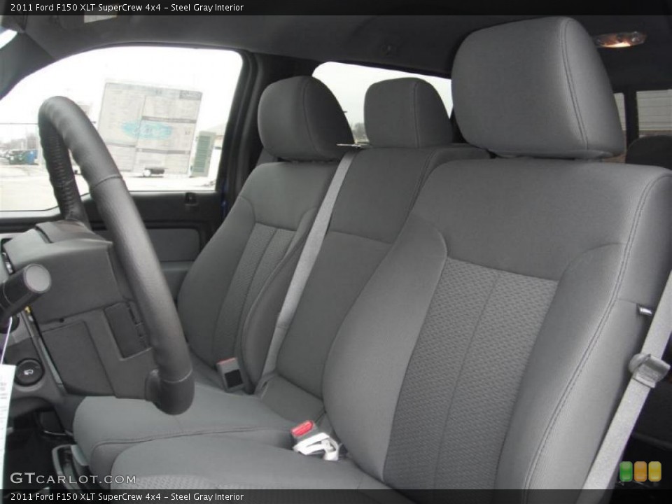 Steel Gray Interior Photo for the 2011 Ford F150 XLT SuperCrew 4x4 #46953180