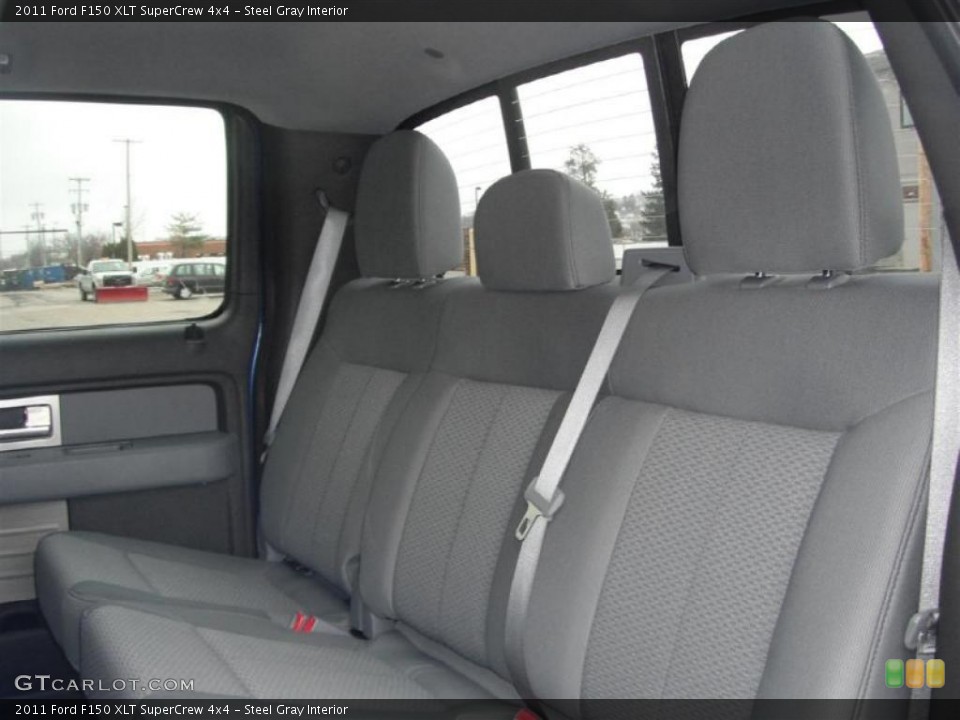 Steel Gray Interior Photo for the 2011 Ford F150 XLT SuperCrew 4x4 #46953195
