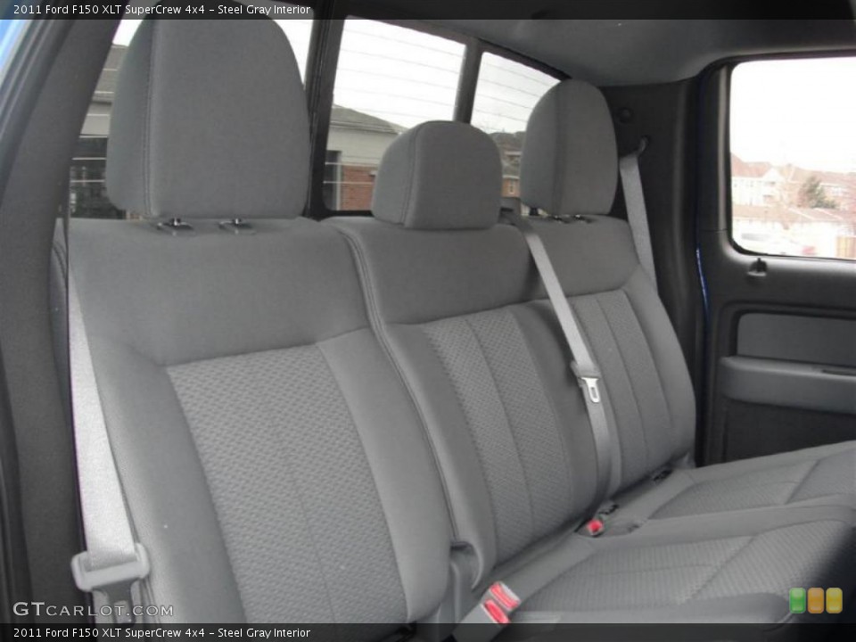 Steel Gray Interior Photo for the 2011 Ford F150 XLT SuperCrew 4x4 #46953213