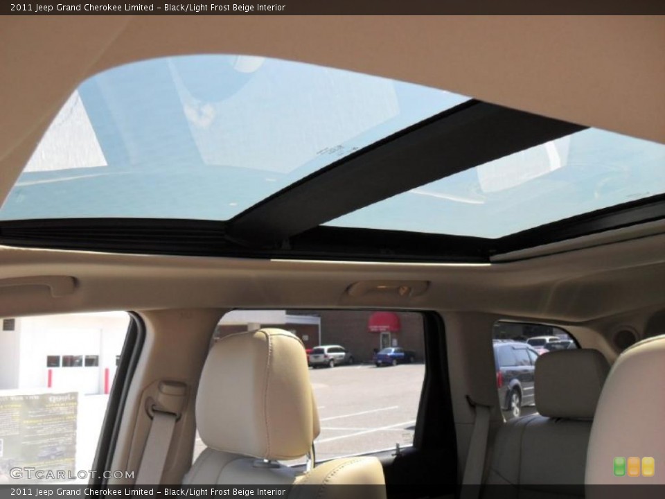 Black/Light Frost Beige Interior Sunroof for the 2011 Jeep Grand Cherokee Limited #46953264