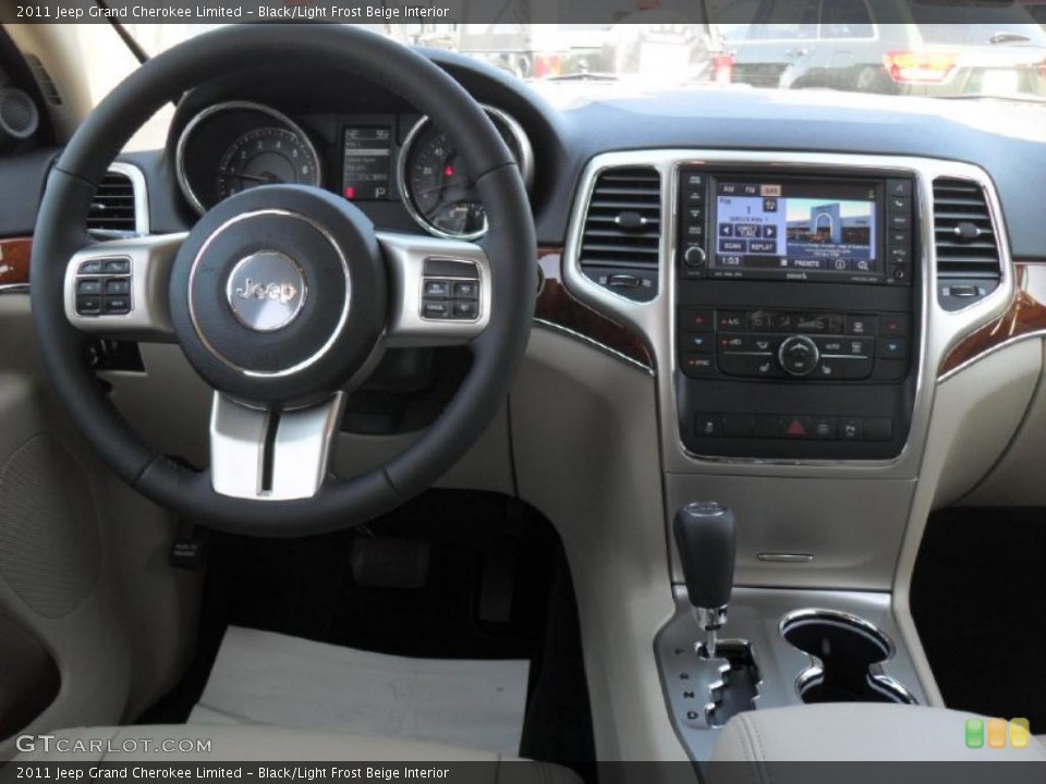 Black/Light Frost Beige Interior Dashboard for the 2011 Jeep Grand Cherokee Limited #46953324