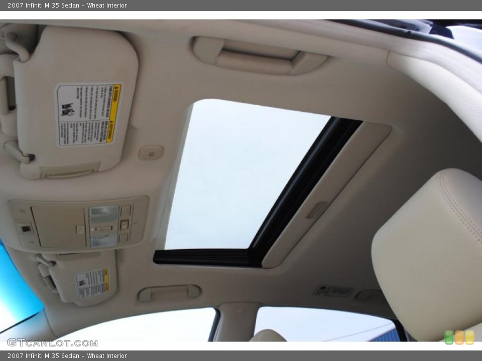 Wheat Interior Sunroof for the 2007 Infiniti M 35 Sedan #46955169