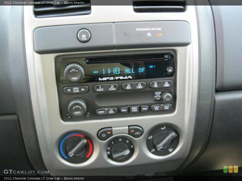 Ebony Interior Controls for the 2011 Chevrolet Colorado LT Crew Cab #46955577
