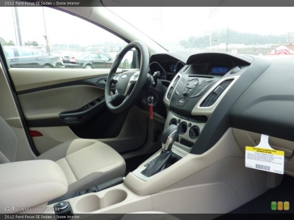 Stone Interior Dashboard for the 2012 Ford Focus SE Sedan #46955712