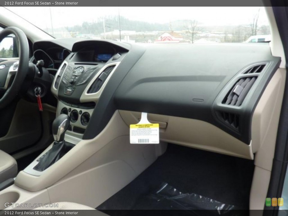 Stone Interior Dashboard for the 2012 Ford Focus SE Sedan #46955718
