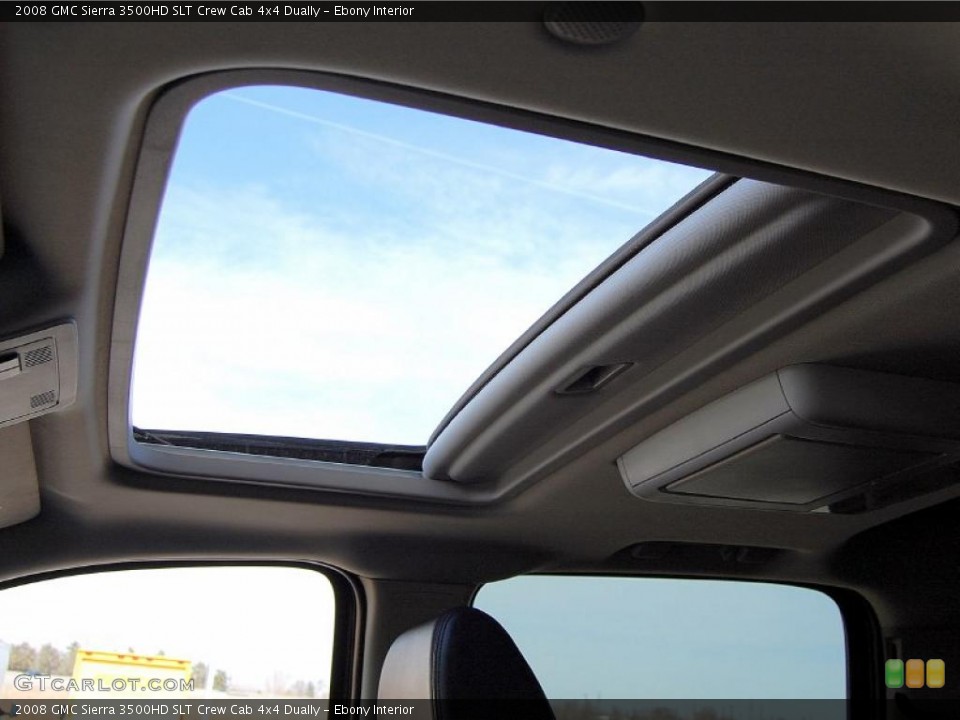 Ebony Interior Sunroof for the 2008 GMC Sierra 3500HD SLT Crew Cab 4x4 Dually #46956057