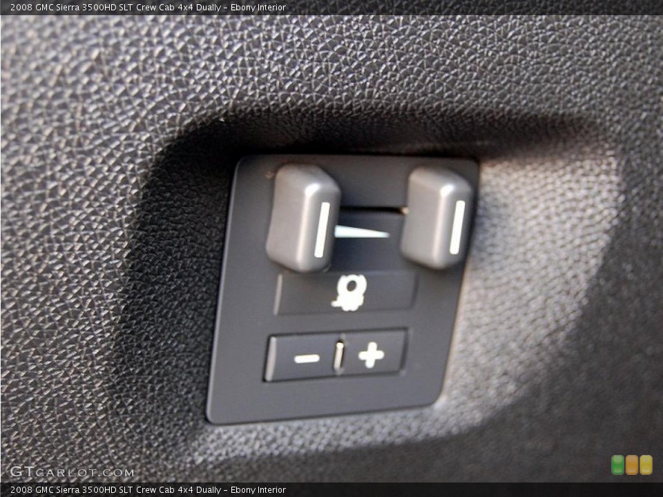 Ebony Interior Controls for the 2008 GMC Sierra 3500HD SLT Crew Cab 4x4 Dually #46956135