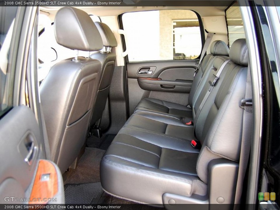 Ebony Interior Photo for the 2008 GMC Sierra 3500HD SLT Crew Cab 4x4 Dually #46956150