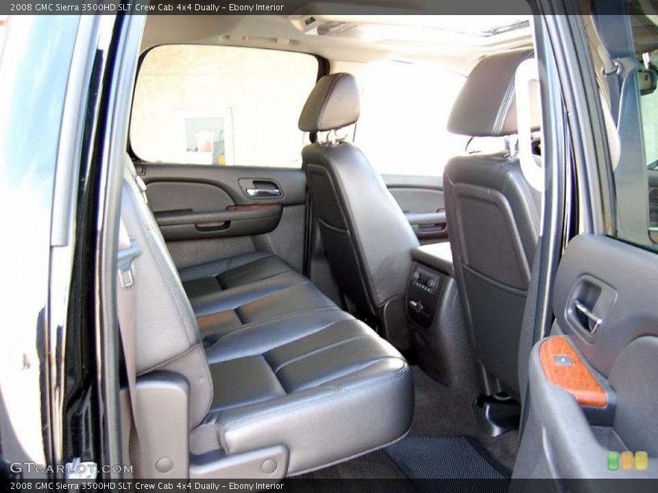 Ebony Interior Photo for the 2008 GMC Sierra 3500HD SLT Crew Cab 4x4 Dually #46956165