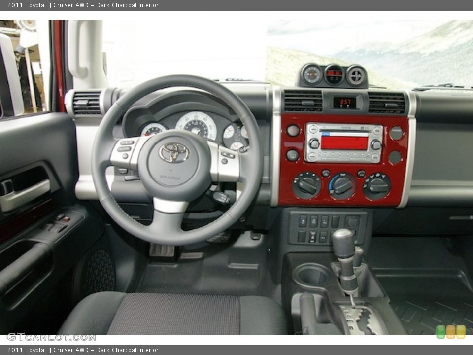 Dark Charcoal Interior Dashboard for the 2011 Toyota FJ Cruiser 4WD #46957944