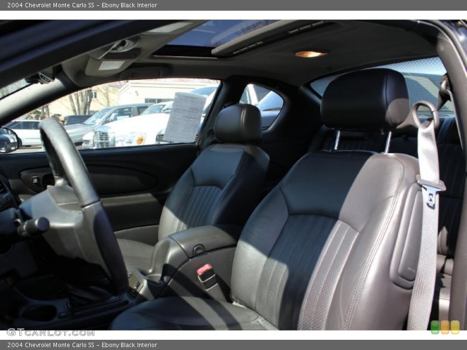Ebony Black Interior Photo for the 2004 Chevrolet Monte Carlo SS #46958124