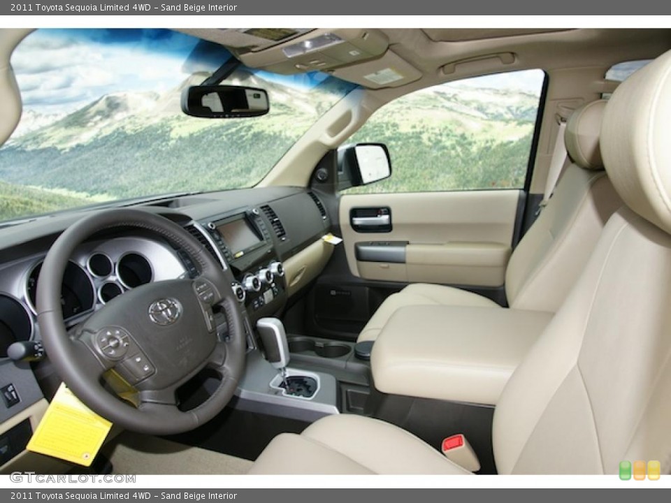 Sand Beige Interior Photo for the 2011 Toyota Sequoia Limited 4WD #46958193