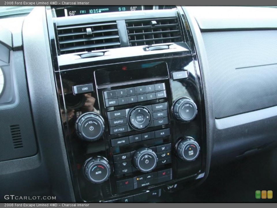 Charcoal Interior Controls for the 2008 Ford Escape Limited 4WD #46958424