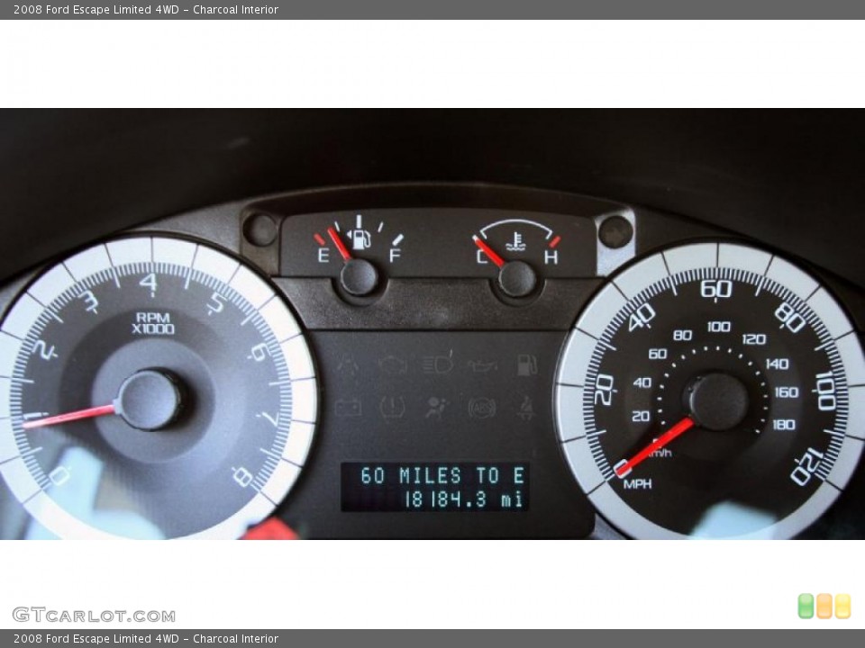 Charcoal Interior Gauges for the 2008 Ford Escape Limited 4WD #46958451
