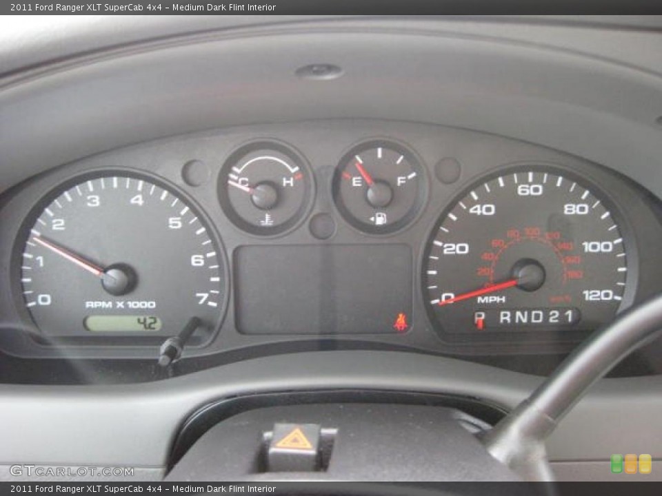 Medium Dark Flint Interior Gauges for the 2011 Ford Ranger XLT SuperCab 4x4 #46960236