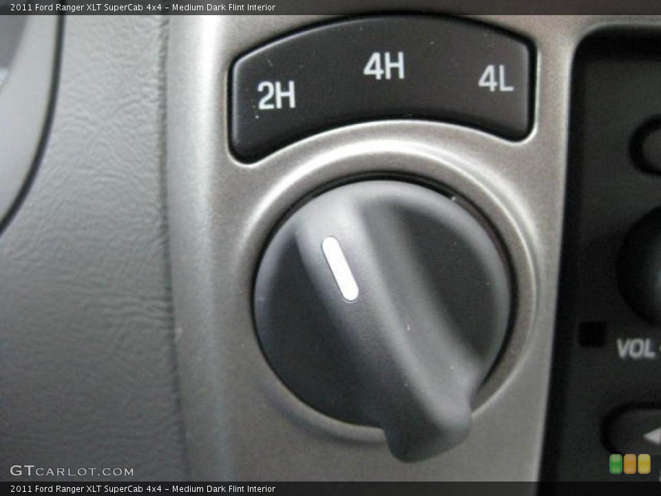 Medium Dark Flint Interior Controls for the 2011 Ford Ranger XLT SuperCab 4x4 #46960248