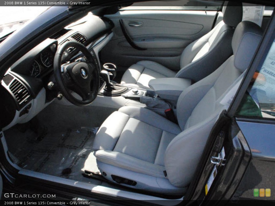 Grey Interior Photo for the 2008 BMW 1 Series 135i Convertible #46960482