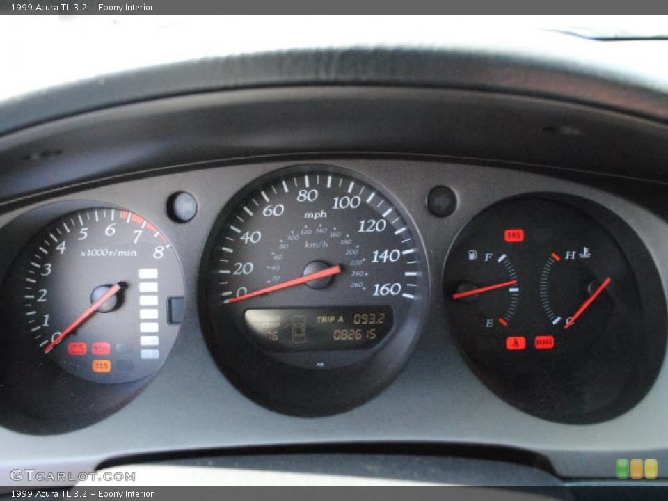 Ebony Interior Gauges for the 1999 Acura TL 3.2 #46961271