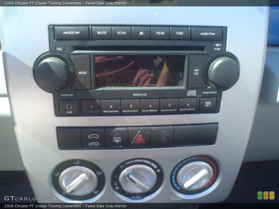 Pastel Slate Gray Interior Controls for the 2006 Chrysler PT Cruiser Touring Convertible #46961292
