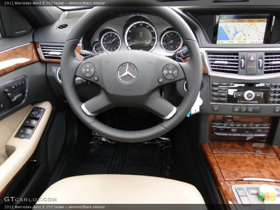 Almond/Black Interior Steering Wheel for the 2011 Mercedes-Benz E 350 Sedan #46961331