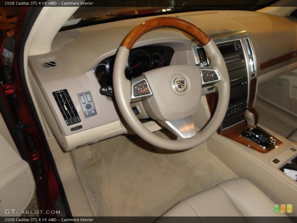 Cashmere Interior Steering Wheel for the 2008 Cadillac STS 4 V6 AWD #46961694