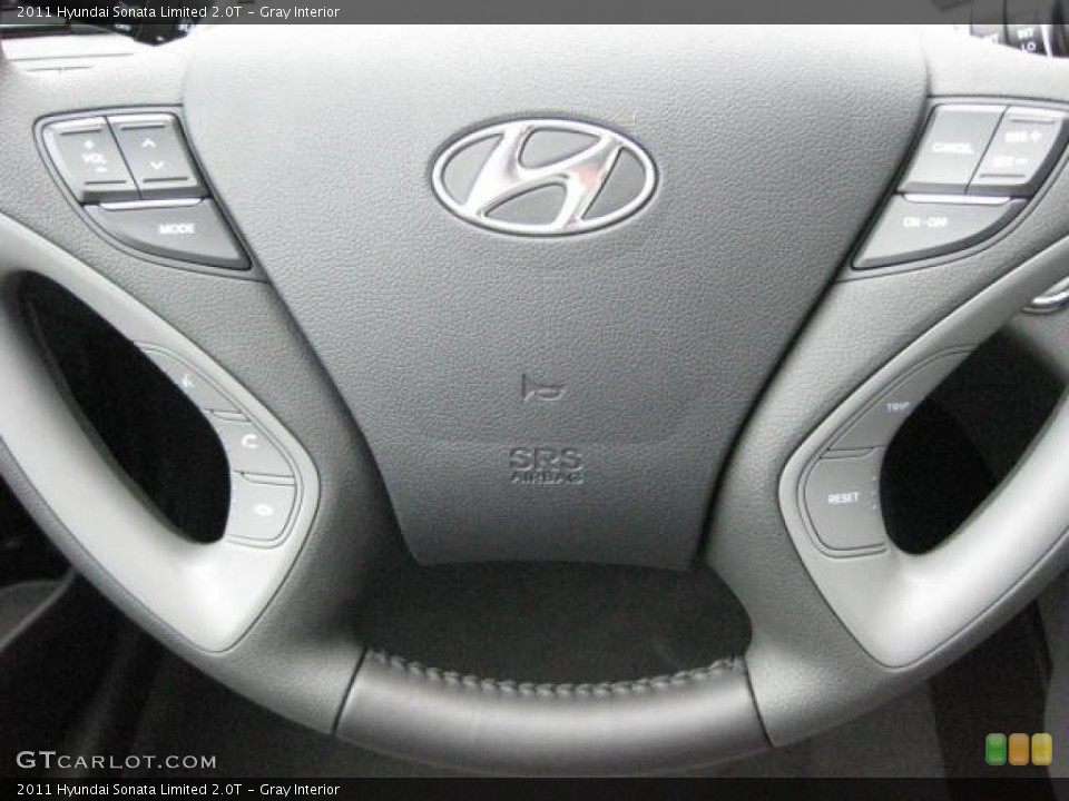 Gray Interior Controls for the 2011 Hyundai Sonata Limited 2.0T #46961958