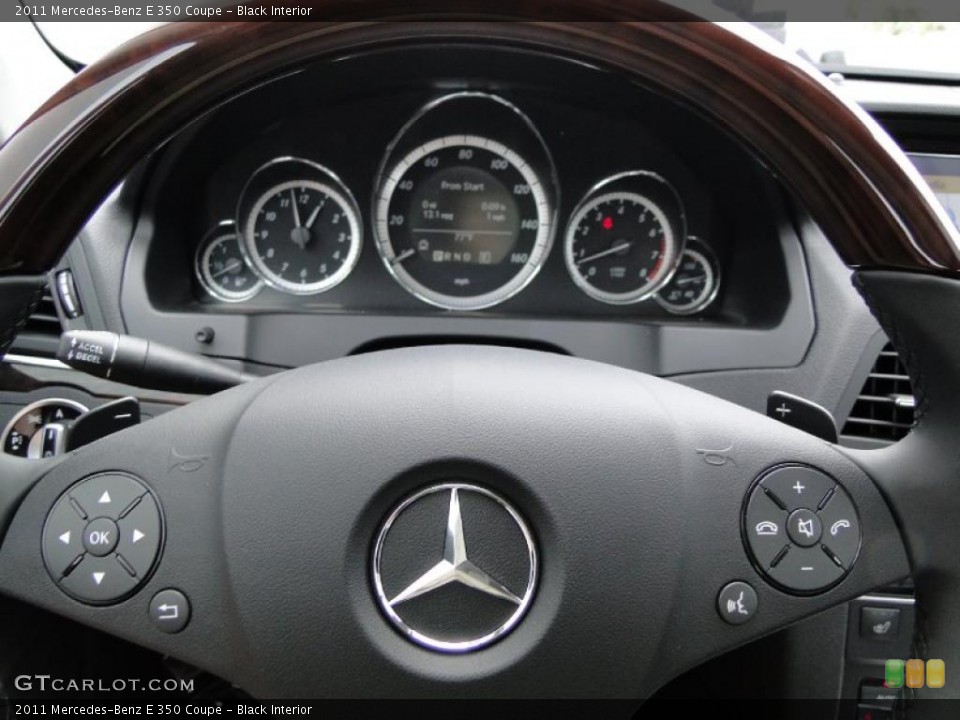 Black Interior Steering Wheel for the 2011 Mercedes-Benz E 350 Coupe #46962372