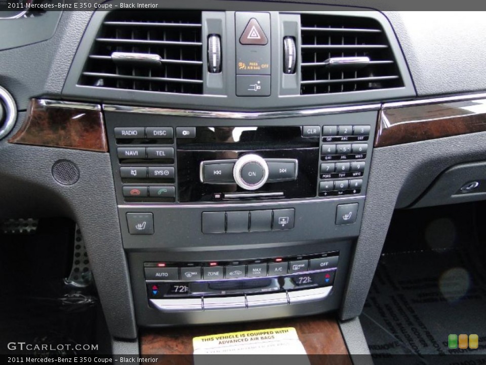 Black Interior Controls for the 2011 Mercedes-Benz E 350 Coupe #46962387