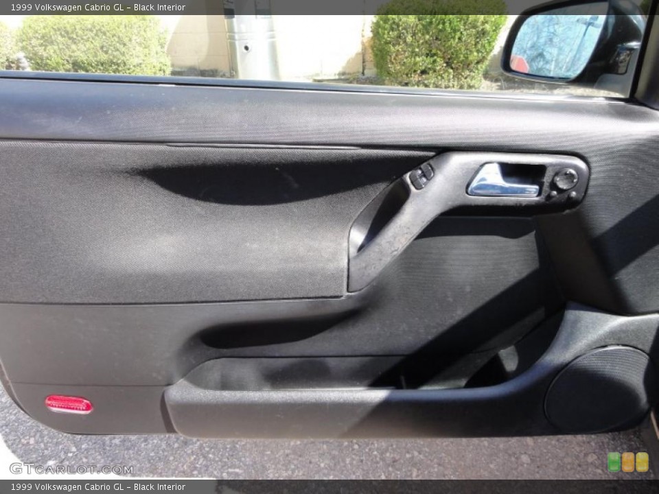 Black Interior Door Panel for the 1999 Volkswagen Cabrio GL #46962999