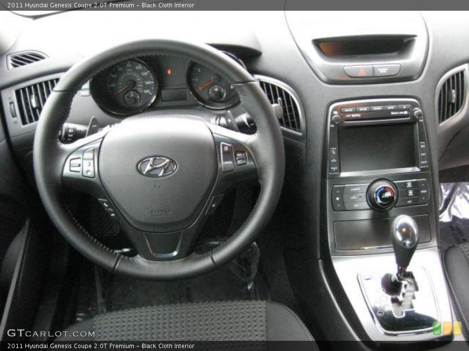 Black Cloth Interior Dashboard for the 2011 Hyundai Genesis Coupe 2.0T Premium #46963029