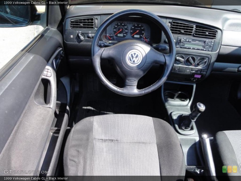 Black 1999 Volkswagen Cabrio Interiors