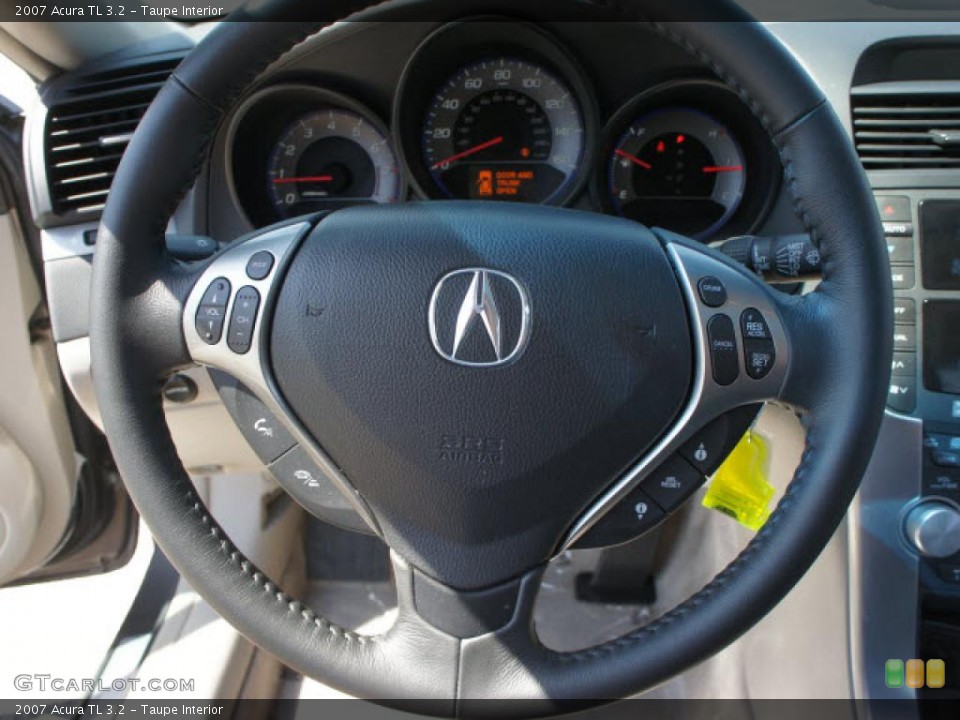 Taupe Interior Steering Wheel for the 2007 Acura TL 3.2 #46963608