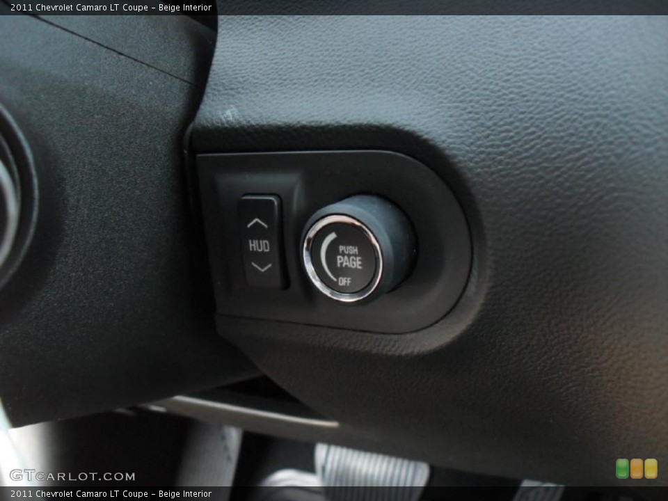 Beige Interior Controls for the 2011 Chevrolet Camaro LT Coupe #46963662