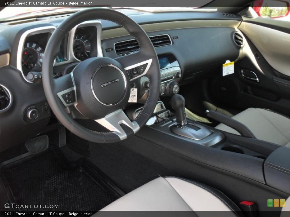 Beige Interior Prime Interior for the 2011 Chevrolet Camaro LT Coupe #46963839