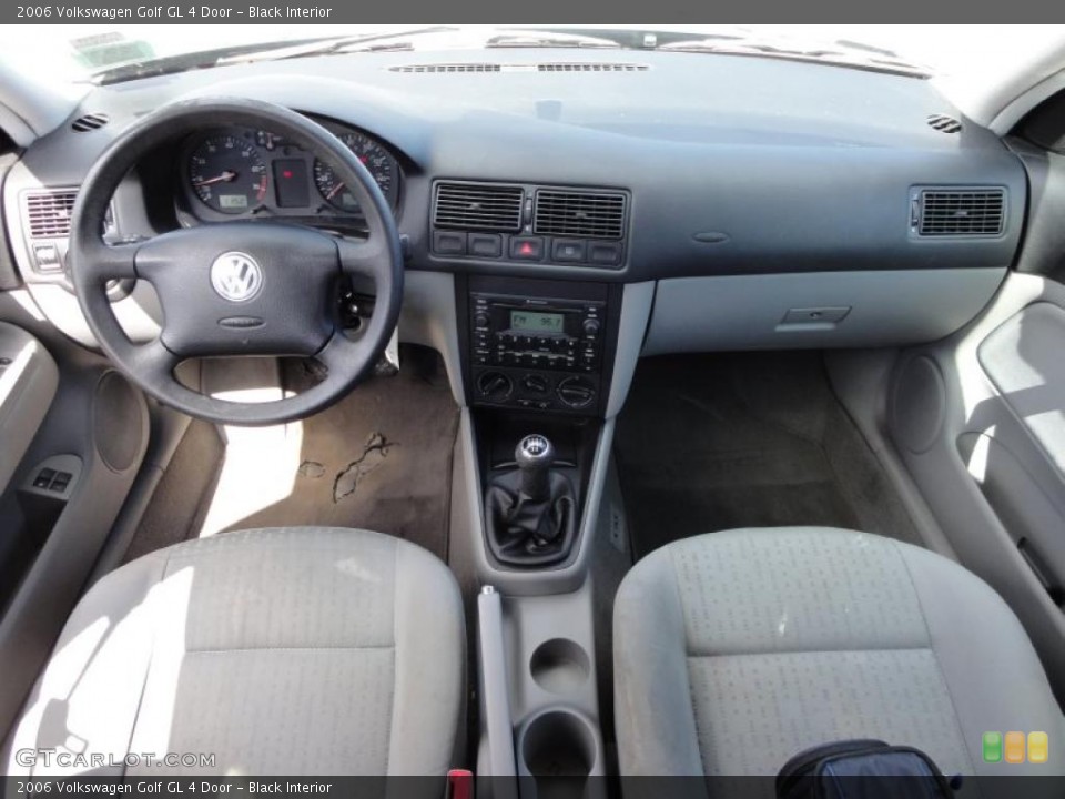 Black Interior Dashboard for the 2006 Volkswagen Golf GL 4 Door #46964067