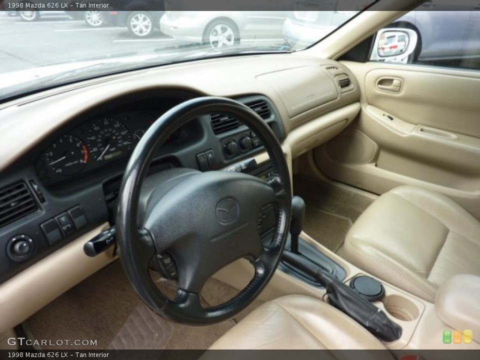 Tan 1998 Mazda 626 Interiors