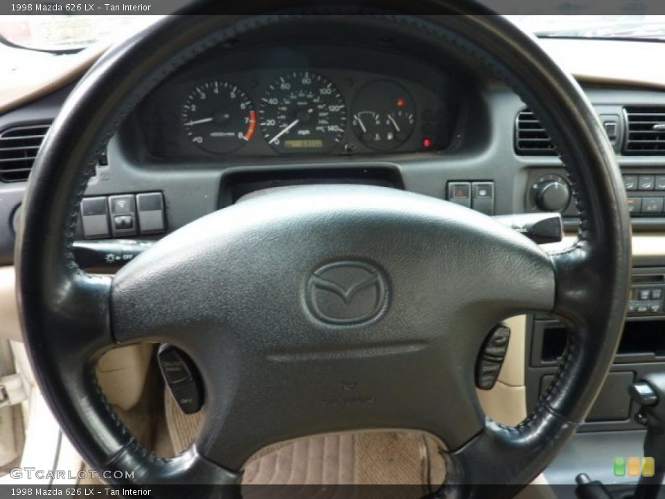 Tan Interior Steering Wheel for the 1998 Mazda 626 LX #46967530