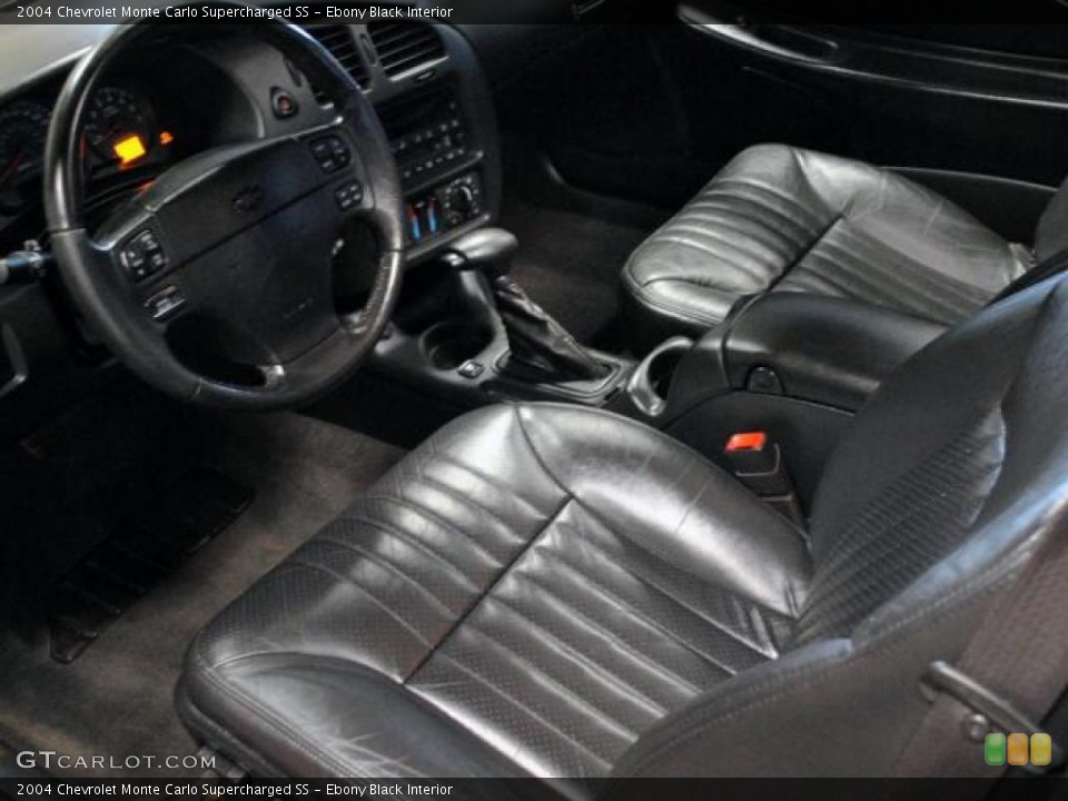 Ebony Black Interior Photo for the 2004 Chevrolet Monte Carlo Supercharged SS #46967901