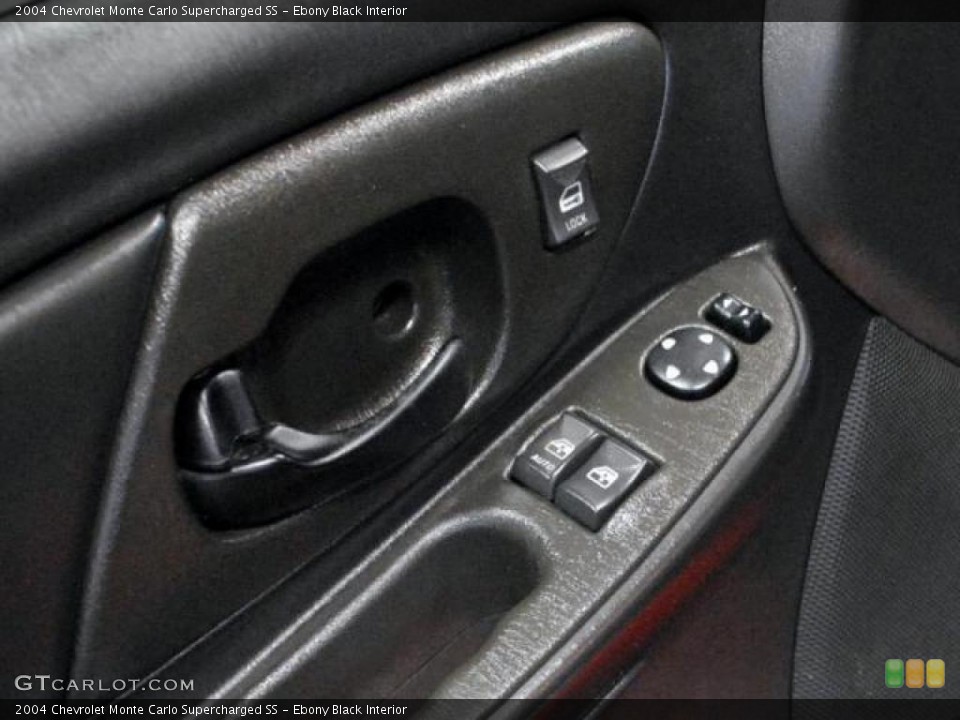 Ebony Black Interior Controls for the 2004 Chevrolet Monte Carlo Supercharged SS #46968000